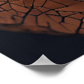 Zwarte Vrouwen Blauw Koper Mozaïek Gezicht Muur Ar Poster (Hoek)