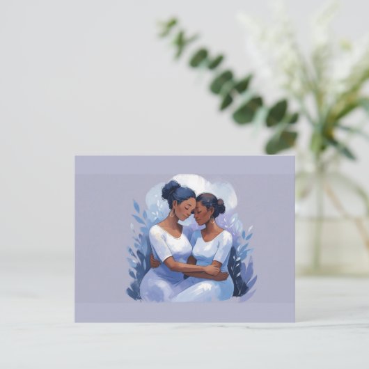 Zwarte vrouwen Dank u Briefkaart (Staand voorkant)