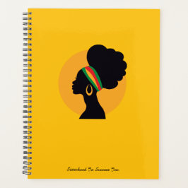 Zwarte Vrouwen die Reflecteren Planner
