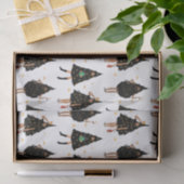 Zwarte vrouwen gekleed in de Zwarte kerstboomfeest Tissuepapier (Geschenk)