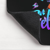 Zwarte vrouwen geloven Paarse en Blauwgroen lintze Muismat (Hoek)