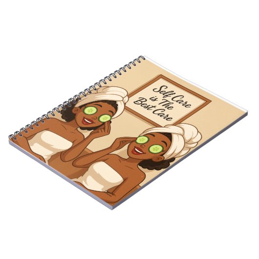 Zwarte vrouwen genieten van zelfliefde zelfzorg notitieboek (Linkerzijde)