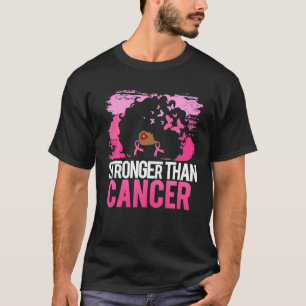 Zwarte vrouwen Groter dan borstkankerroze T-shirt