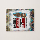 Zwarte vrouwen inspirerend positief zwart koningin legpuzzel (Horizontaal)