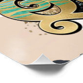 Zwarte vrouwen inspirerend positief zwart koningin perfect poster (Hoek)