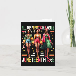 Zwarte vrouwen Juneteenth 1865 vieren vrijheid Cel Kaart