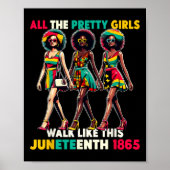 Zwarte vrouwen Juneteenth 1865 vieren vrijheid Cel Poster (Voorkant)