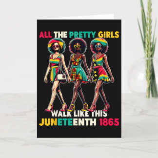 Zwarte Vrouwen Juneteenth 1865 Vieren Vrijheid Vie Kaart