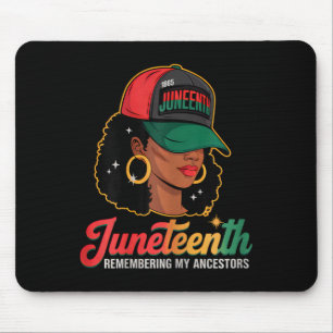 Zwarte Vrouwen Juneteenth Afrikaans Mijn Voorouder Muismat
