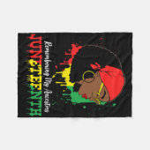 Zwarte Vrouwen Juneteenth Herinneren Mijn Vooroude Fleece Deken (Voorkant (Horizontaal))