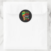 Zwarte vrouwen Juneteenth omdat mijn voorouder was Ronde Sticker (Tas)