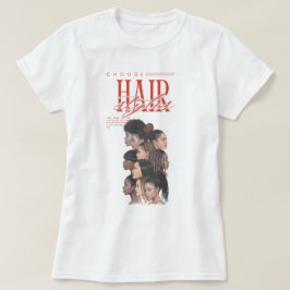 Zwarte Vrouwen Kapsel Waardering Grafische T-shirt