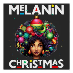Zwarte vrouwen Kerst melanine sista Xmas Sistas Perfect Poster