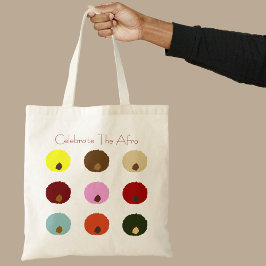 Zwarte vrouwen kleurrijk vieren de Afro-Canvas tas