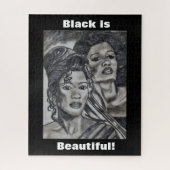 ZWARTE VROUWEN LEGPUZZEL (Verticaal)