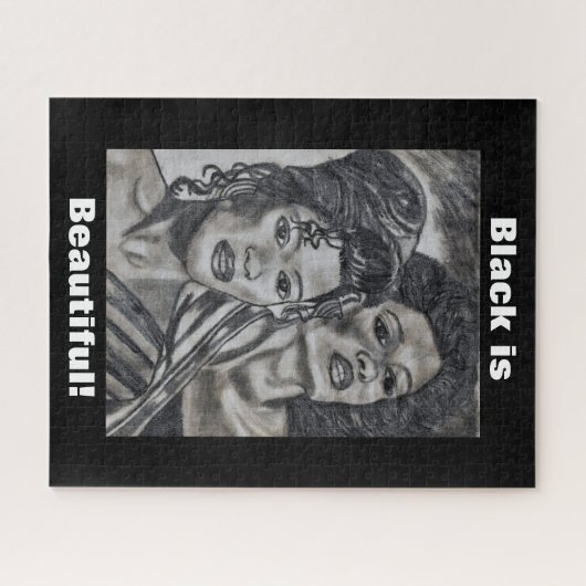 ZWARTE VROUWEN LEGPUZZEL (Horizontaal)