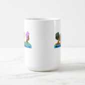 Zwarte vrouwen leiden met liefde mok (Center)