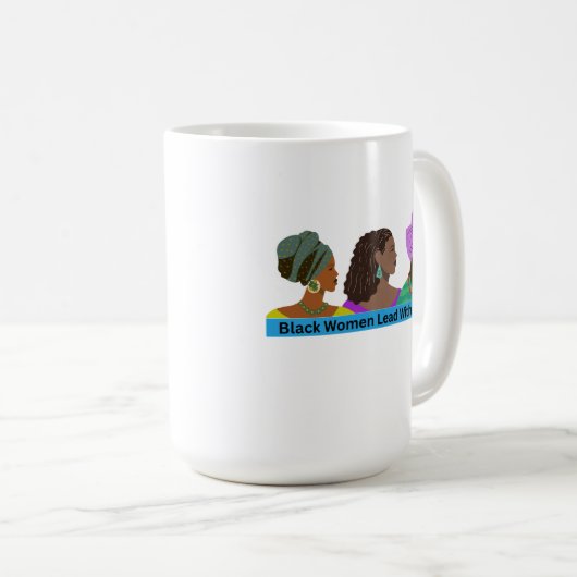 Zwarte vrouwen leiden met liefde mok (Voorkant rechts)