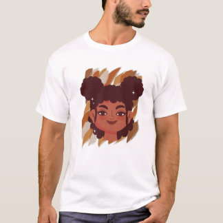 Zwarte vrouwen Melanin Girl Internationale Vrouwen T-shirt