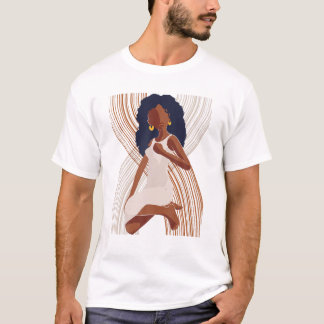 Zwarte vrouwen Melanin Girl Internationale Vrouwen T-shirt