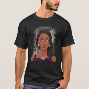 Zwarte vrouwen Melanin Girl Internationale Vrouwen T-shirt
