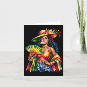 Zwarte Vrouwen Melanin Koningin Sterke Afrikaanse  Kaart