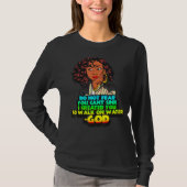 Zwarte vrouwen Melanine Christelijk vrees niet dat T-shirt (Voorkant)