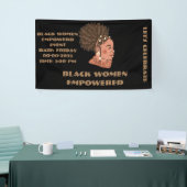 Zwarte vrouwen met spandoek (Beurs)