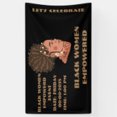 Zwarte vrouwen met spandoek (Verticaal)