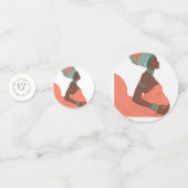 Zwarte vrouwen Moederschap Confetti (Voorkanten)