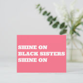 Zwarte Vrouwen Motivatie Briefkaart (Staand voorkant)