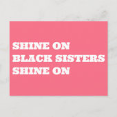 Zwarte Vrouwen Motivatie Briefkaart (Voorkant)
