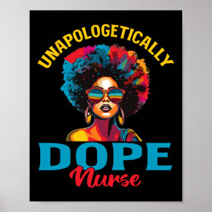Zwarte vrouwen onbeschaamd drugverpleegkundige Bla Poster