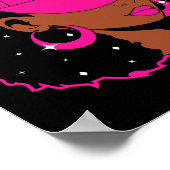 Zwarte Vrouwen Roze Borstkanker Bewustzijnsstrijde Poster (Hoek)