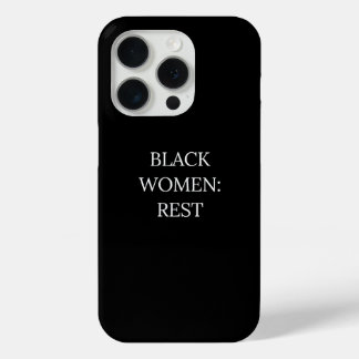 Zwarte Vrouwen Rust Telefoonhoesje iPhone 15 Pro Case