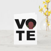 Zwarte vrouwen stemmen zwarte stemmen PR Kaart (Gele Bloem)