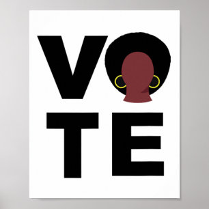 Zwarte vrouwen stemmen zwarte stemmen PR Poster