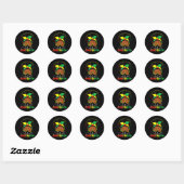 Zwarte vrouwen vieren Juneteenth Ronde Sticker (Vel)