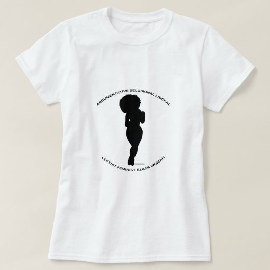 ZWARTE VROUWEN VOLGENS... T-SHIRT (Design voorkant)