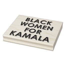 ZWARTE VROUWEN VOOR KAMALA RUBBERSTEMPEL
