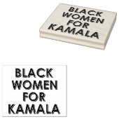 ZWARTE VROUWEN VOOR KAMALA RUBBERSTEMPEL (Gestempeld)