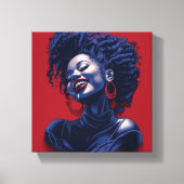 ZWARTE VROUWEN VREUGDE CANVAS AFDRUK (Voorkant)