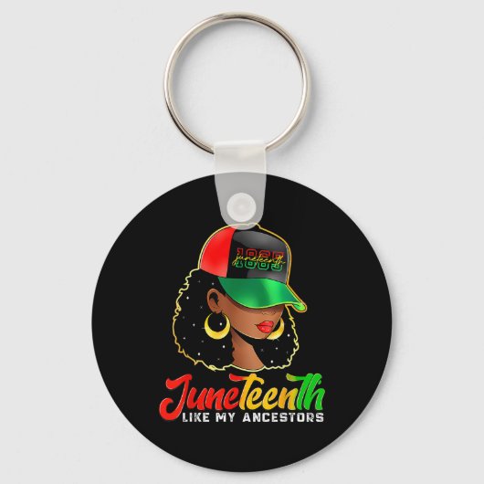 Zwarte Vrouwen Vrijheid 1865 Juneteenth Als Mijn V Sleutelhanger (Voorkant)