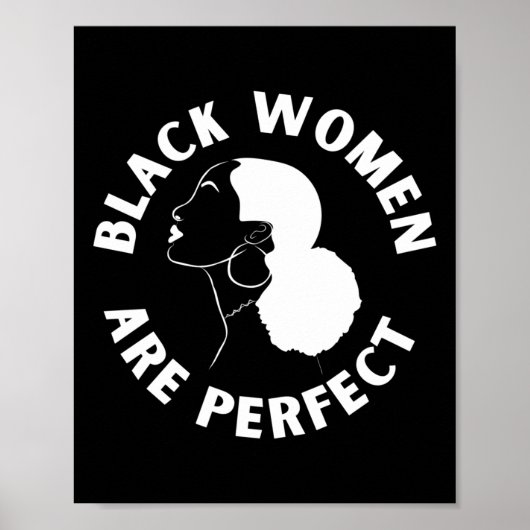 Zwarte vrouwen zijn de perfecte Sticker Poster (Voorkant)