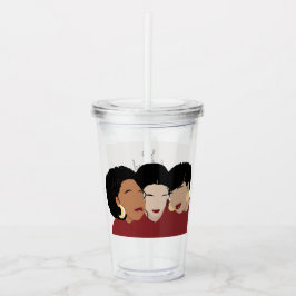 Zwarte vrouwen, zuster Friends Acryl Drinkbeker