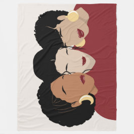 Zwarte vrouwen, zuster Friends Fleece Deken