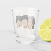 Zwarte vrouwen, zuster Friends Shot Glas (Achterkant)