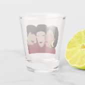 Zwarte vrouwen, zuster Friends Shot Glas (Achterkant)