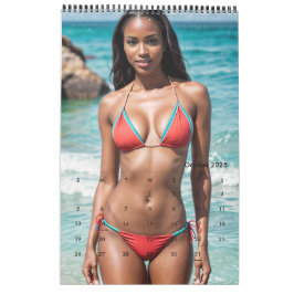 Zwarte Vrouwen Zwempak Kalender