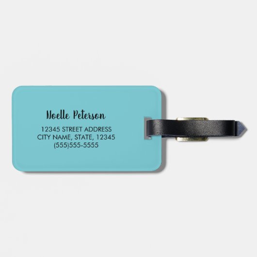 Zwarte Vrouwenvrienden, Bubblegum, Natuurlijke HAA Bagagelabel (Achterkant horizontaal)